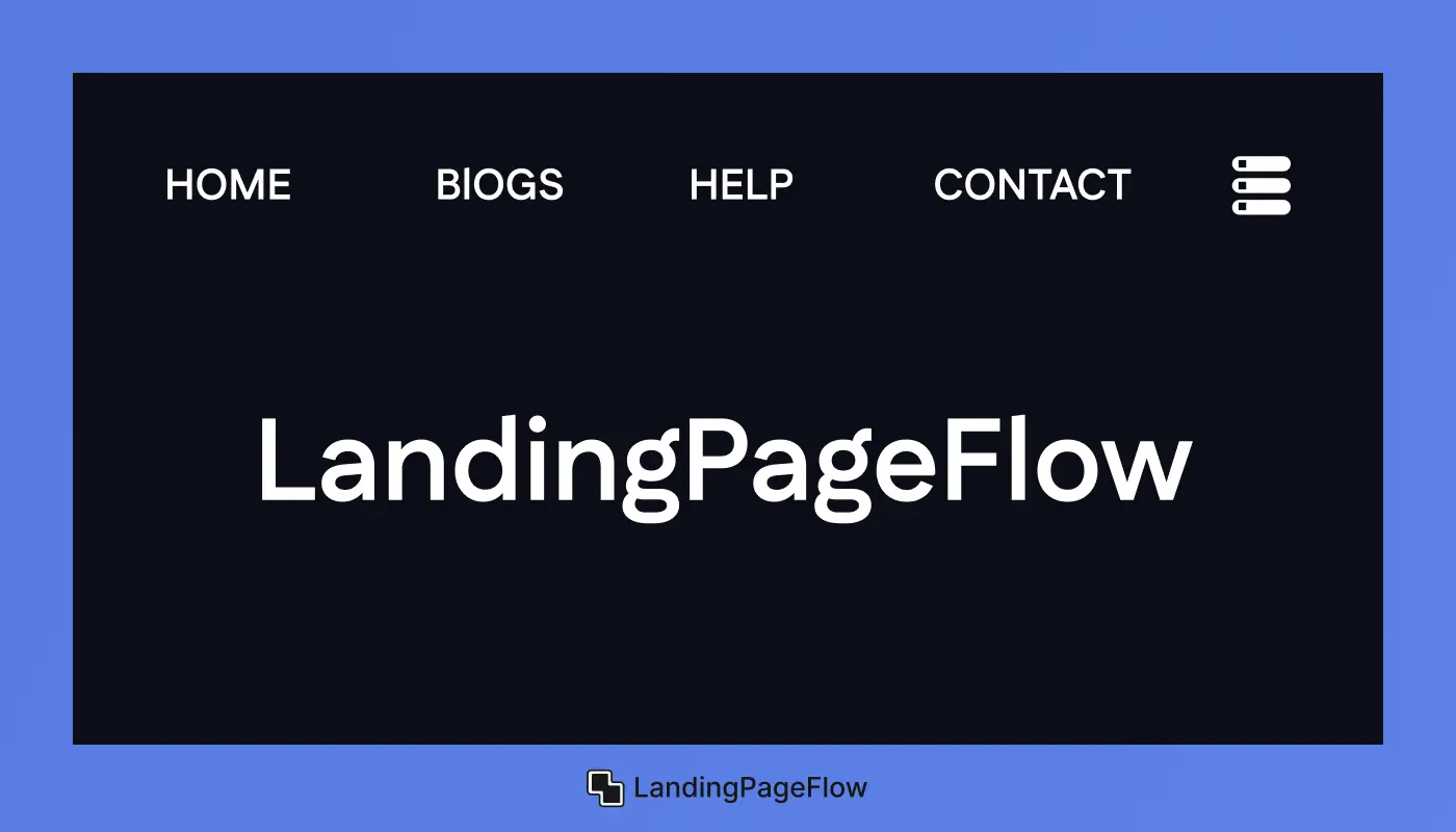 White Font on Dark Navy Background