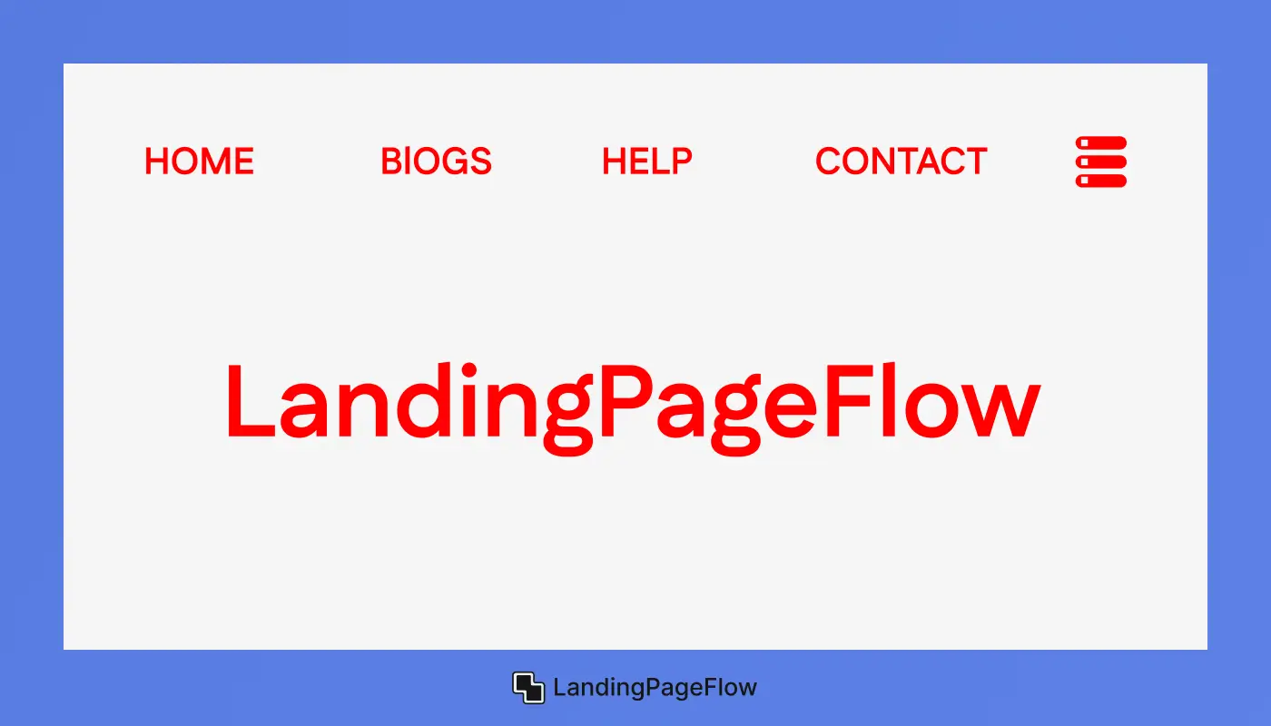 Bright Red Font on Pale Gray Background