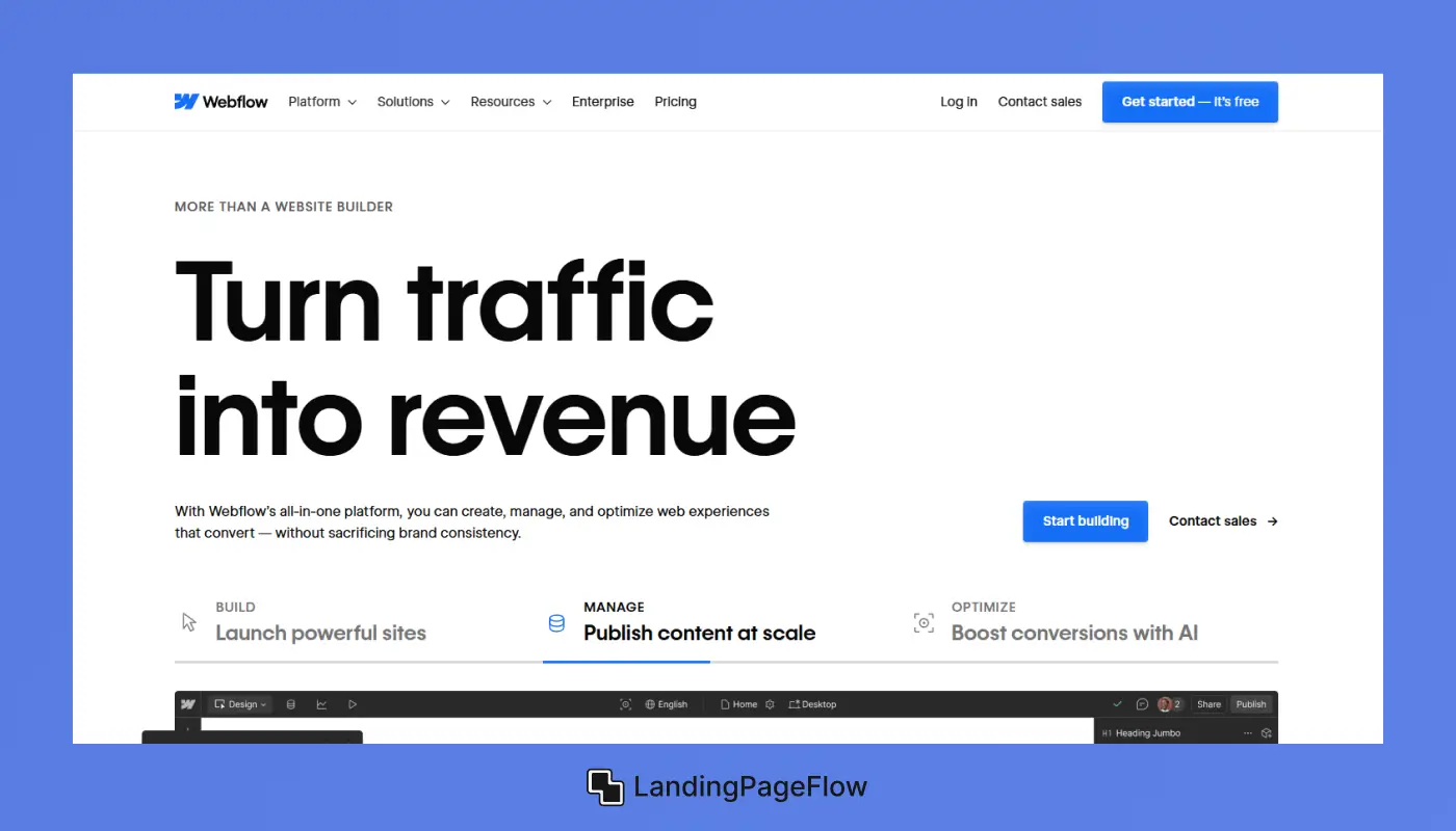Webflow - Pro Design Without the Cost