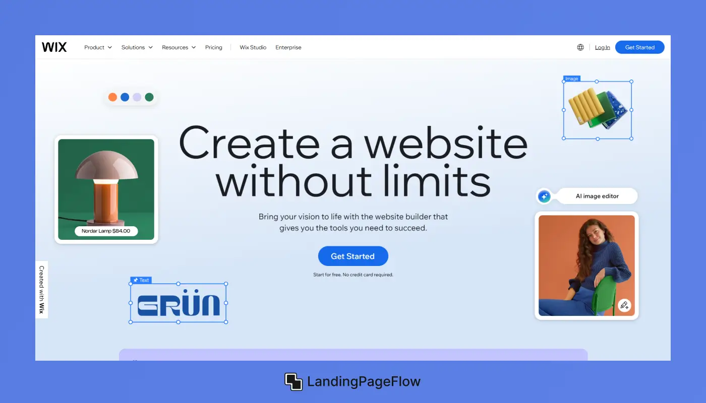 Wix - Create Beautiful Landing Pages Without Code