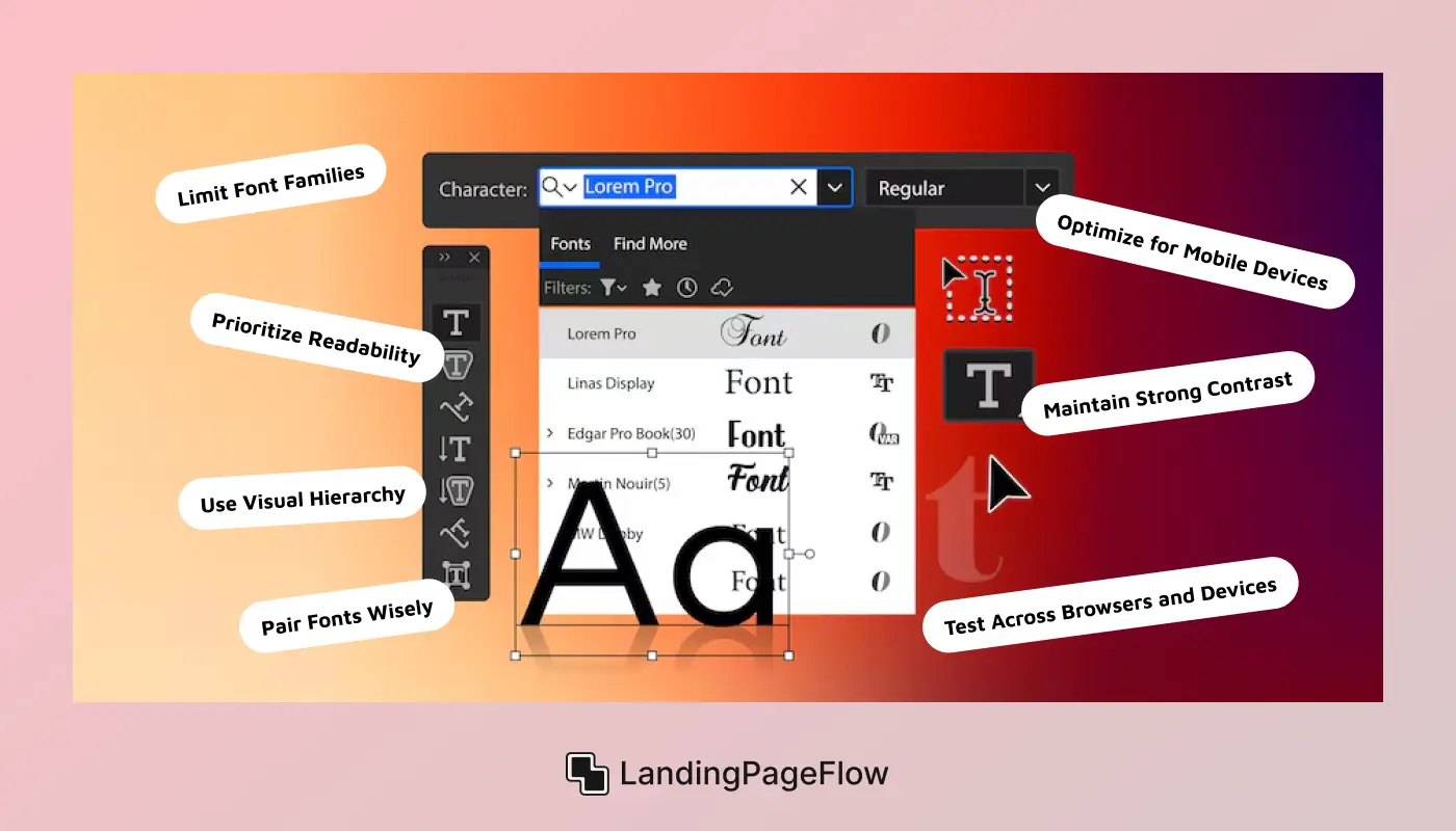 Best Practices for Using Fonts on Landing Pages
