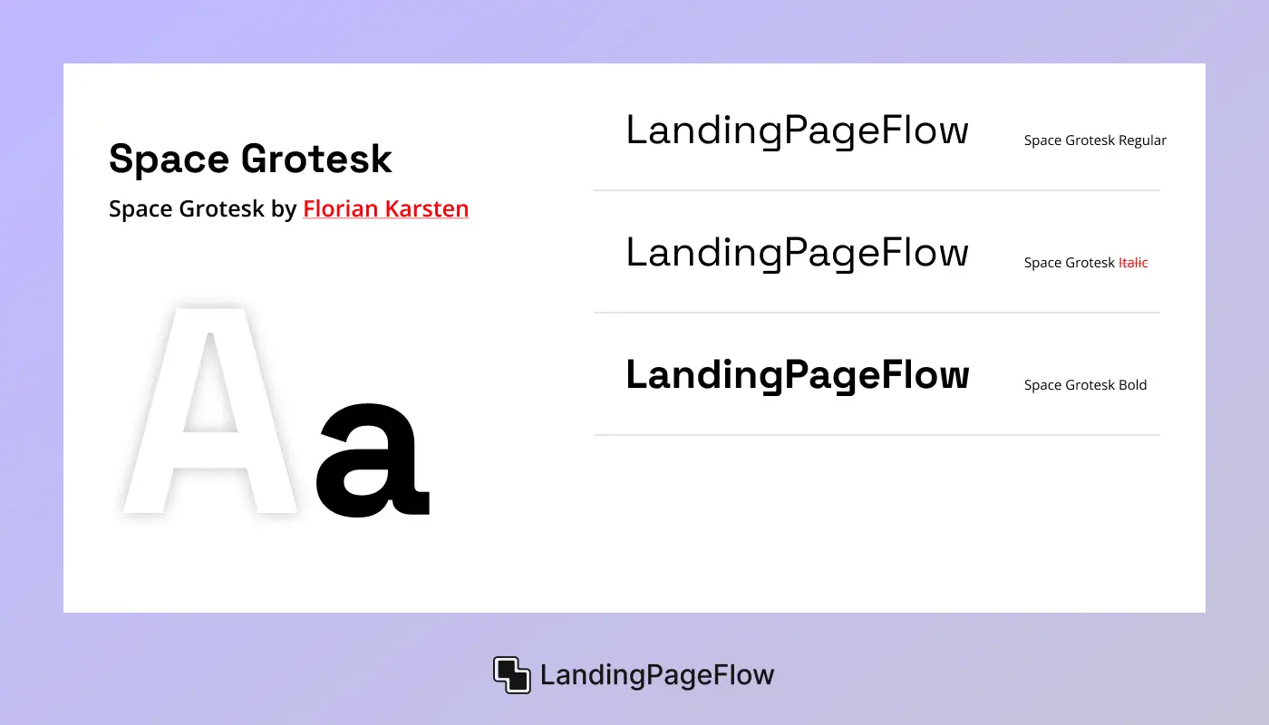 Space Grotesk - Florian Karsten