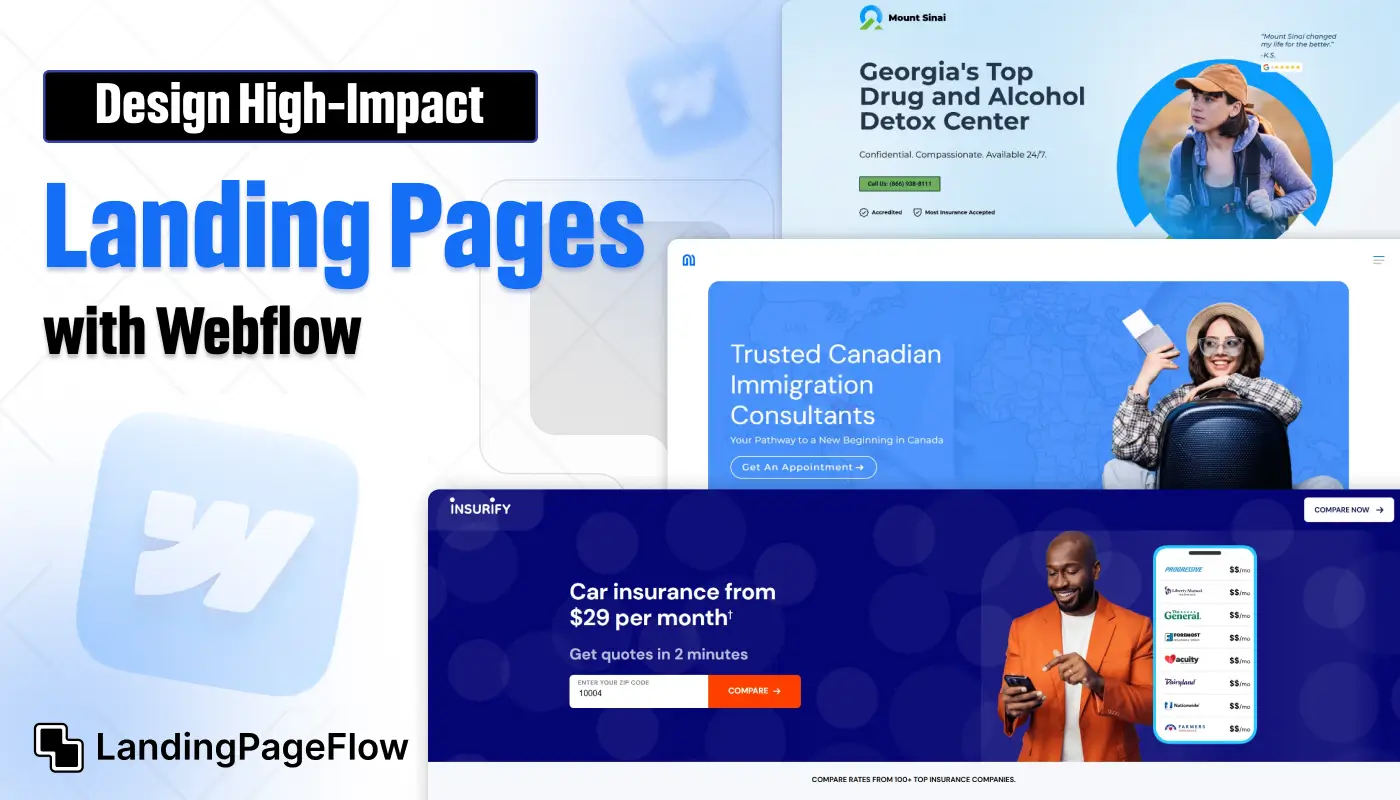 Design High-Impact Landing Pages with Webflow – No Code Needed!