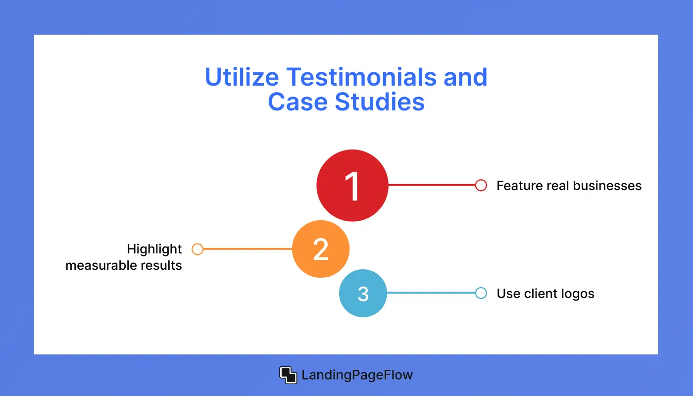 Utilize Testimonials and Case Studies