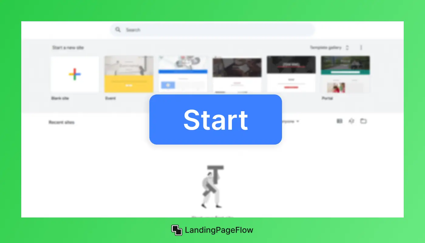 Start with a Google Sites Template