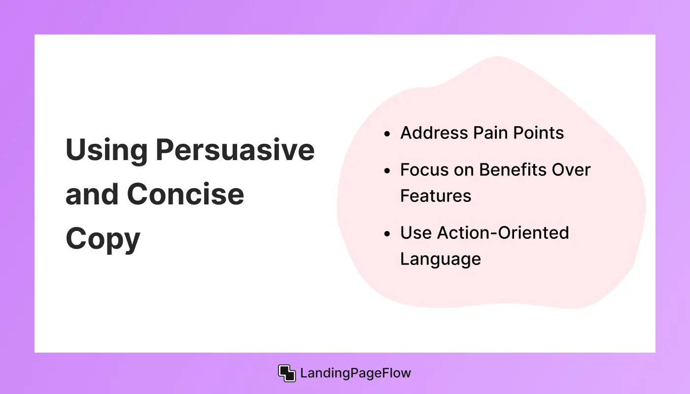 Using Persuasive and Concise Copy