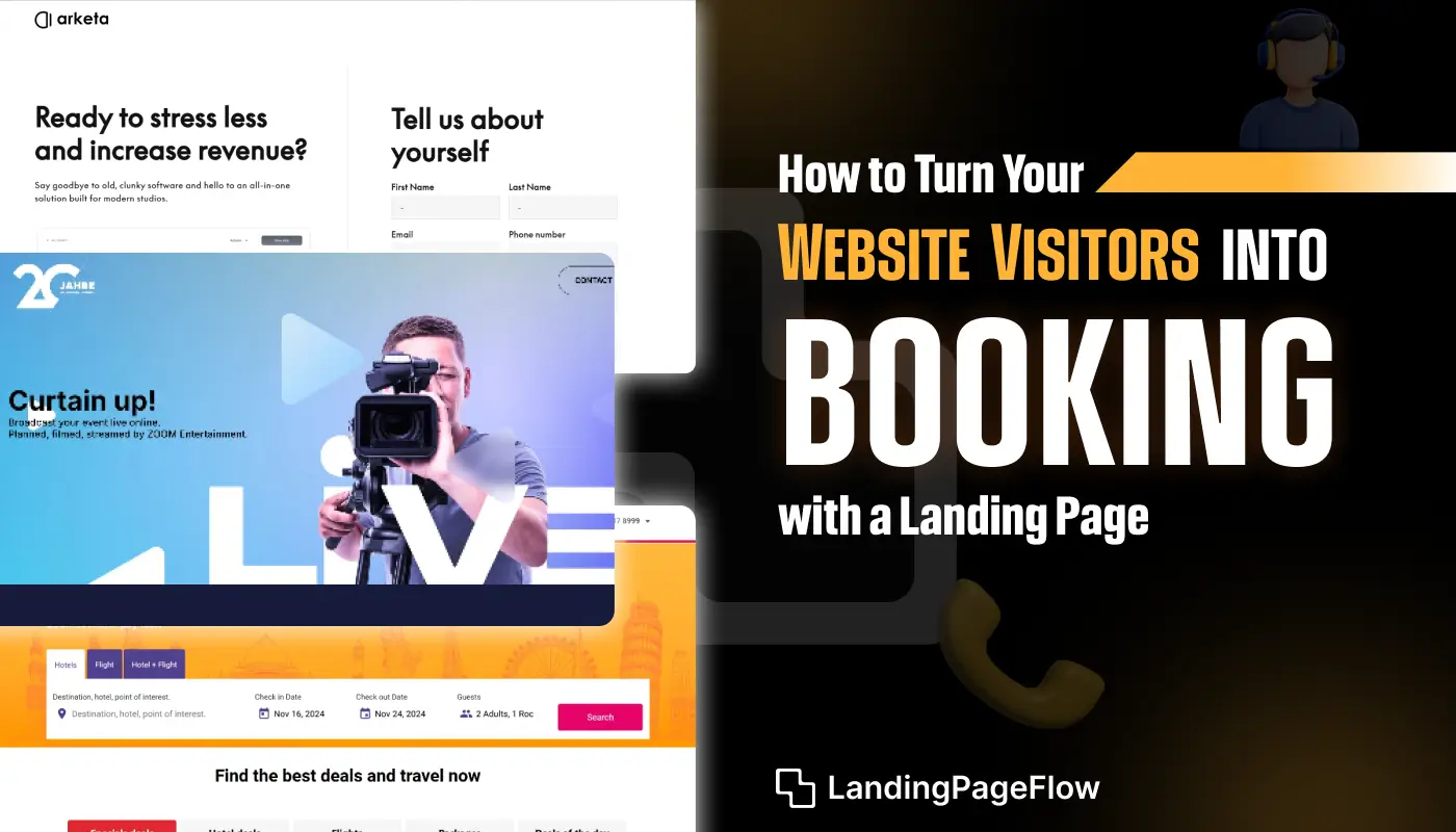 How to Turn Your Website Visitors into Bookings with a Landing Page