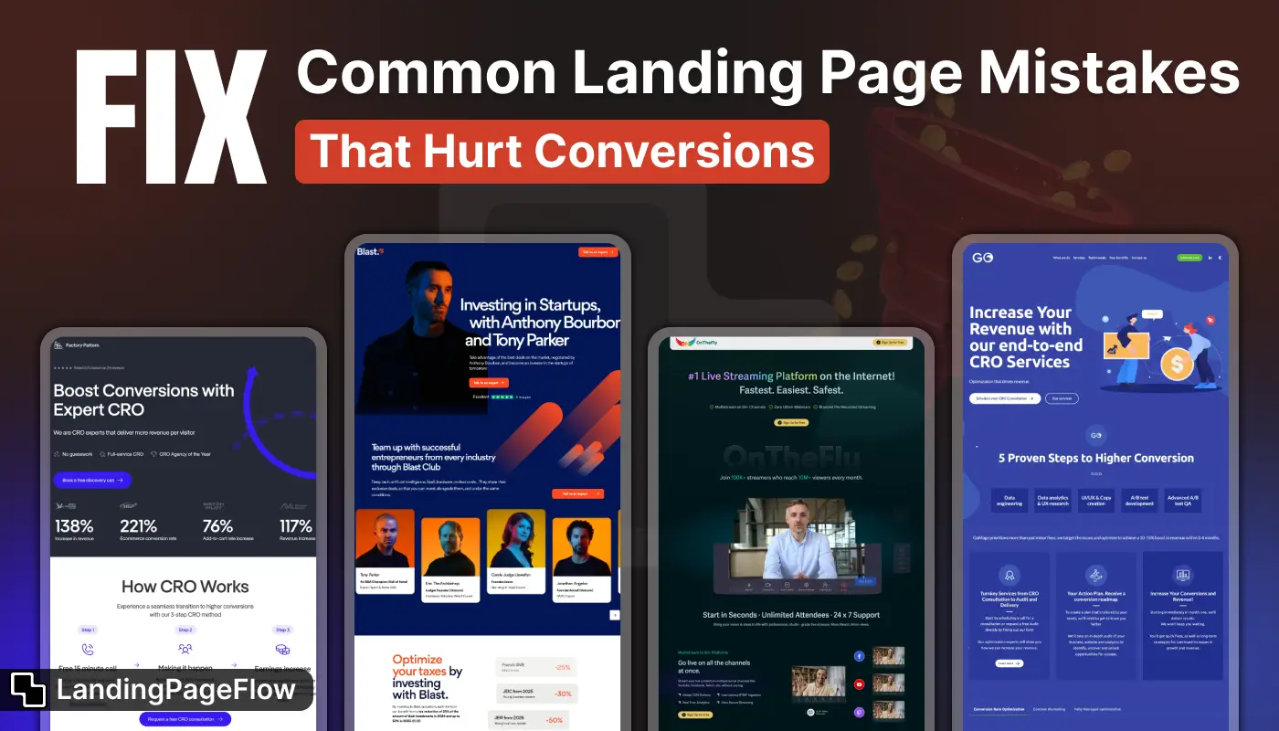 Common Landing Page Mistakes That Hurt Conversions (and How to Fix Them)