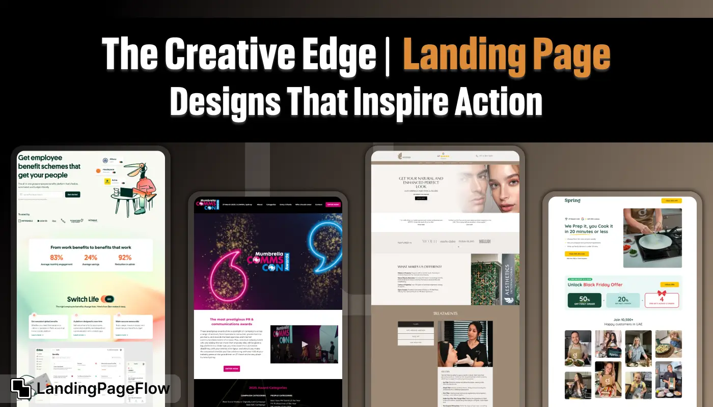 The Creative Edge | Landing Page Designs That Inspire Action