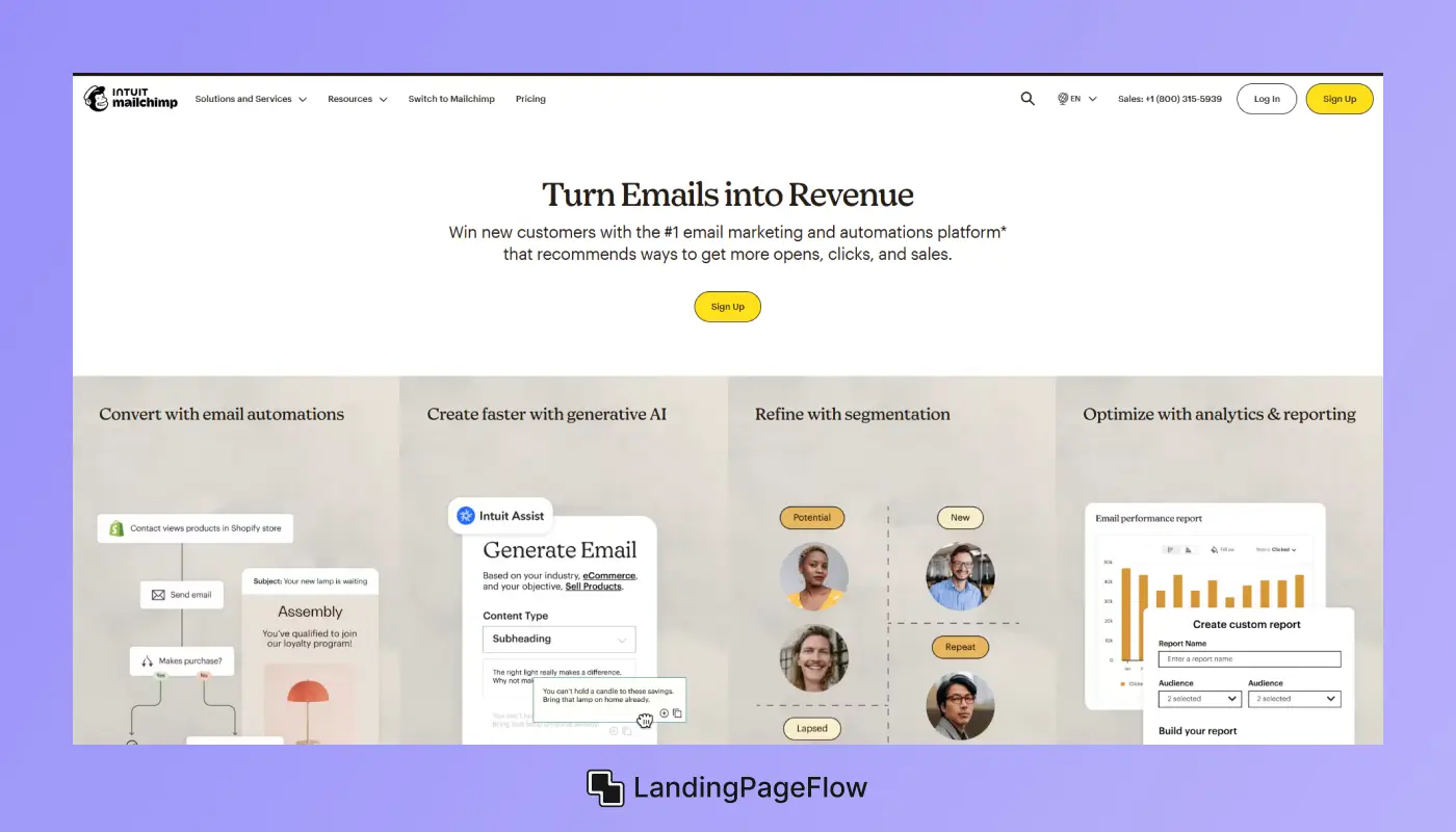 Use Mailchimp for Landing Pages?