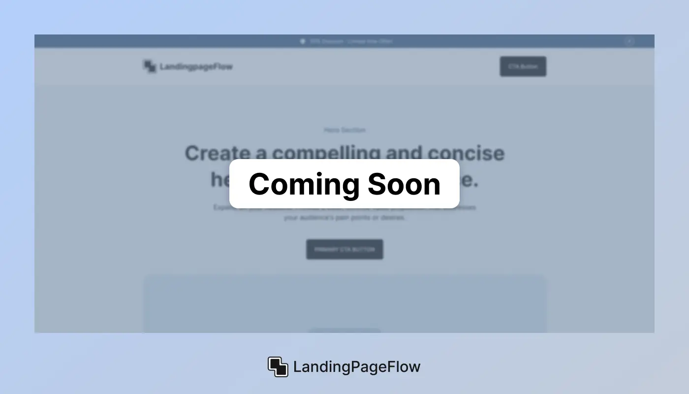 Importance of a "Coming Soon" Page