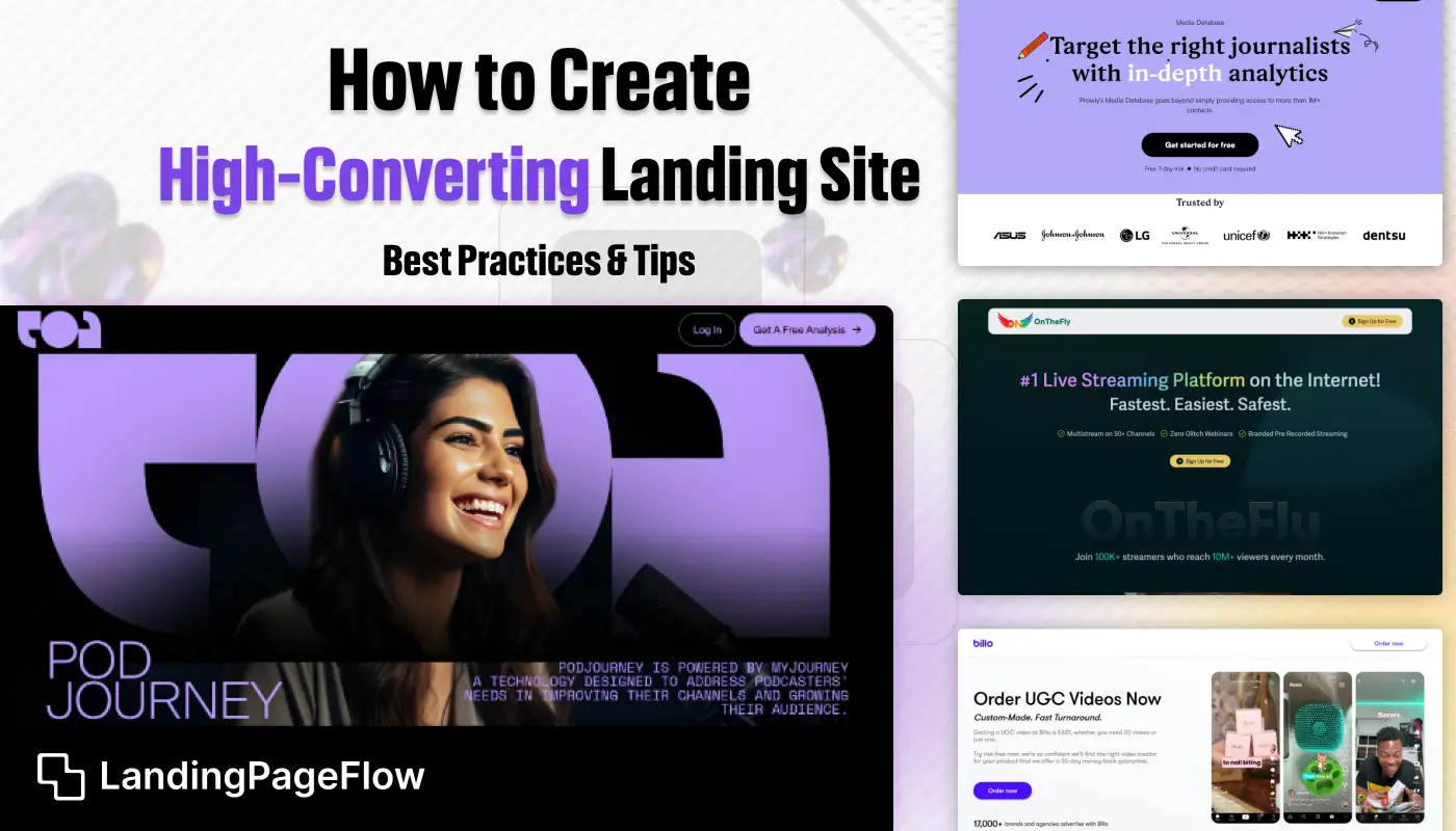 How to Create a High-Converting Landing Site | Best Practices and Tips