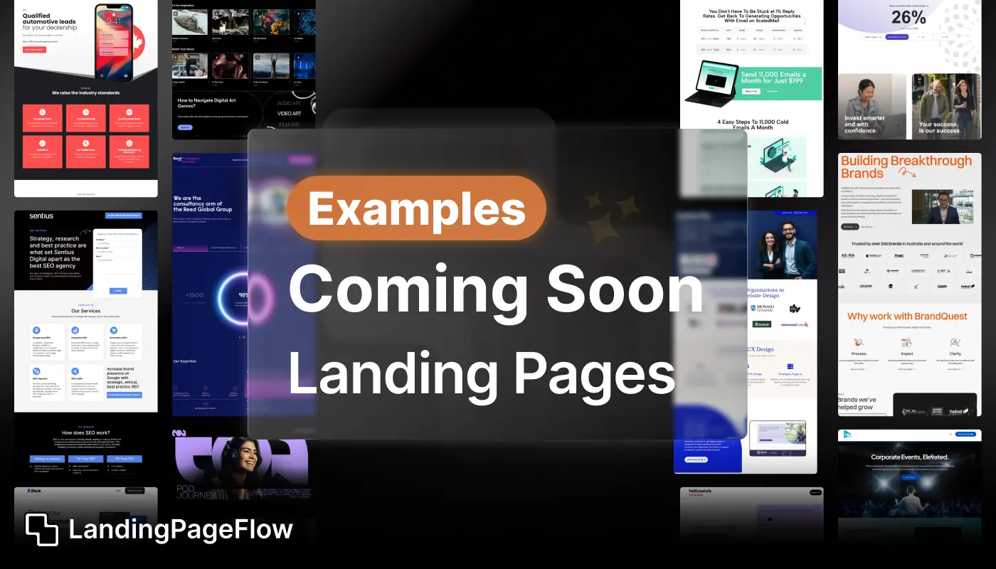 Inspiring Coming Soon Landing Page Examples