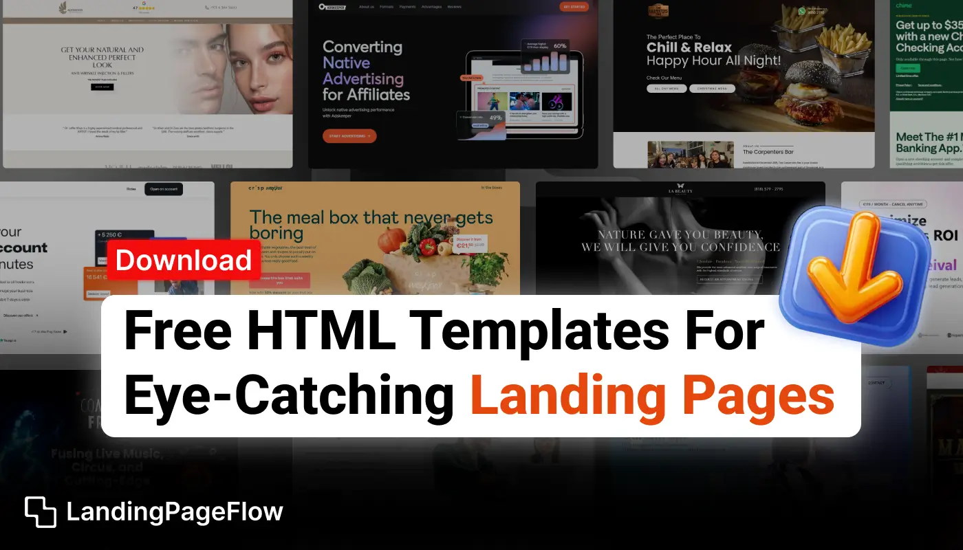 Download Free HTML Templates For Eye-Catching Landing Pages