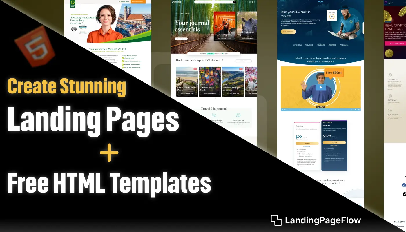 Create Stunning Landing Pages with These Free HTML Templates